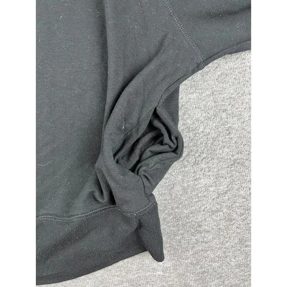 J.Crew Womens Black Hoodie Sweatshirt Size XL‎
